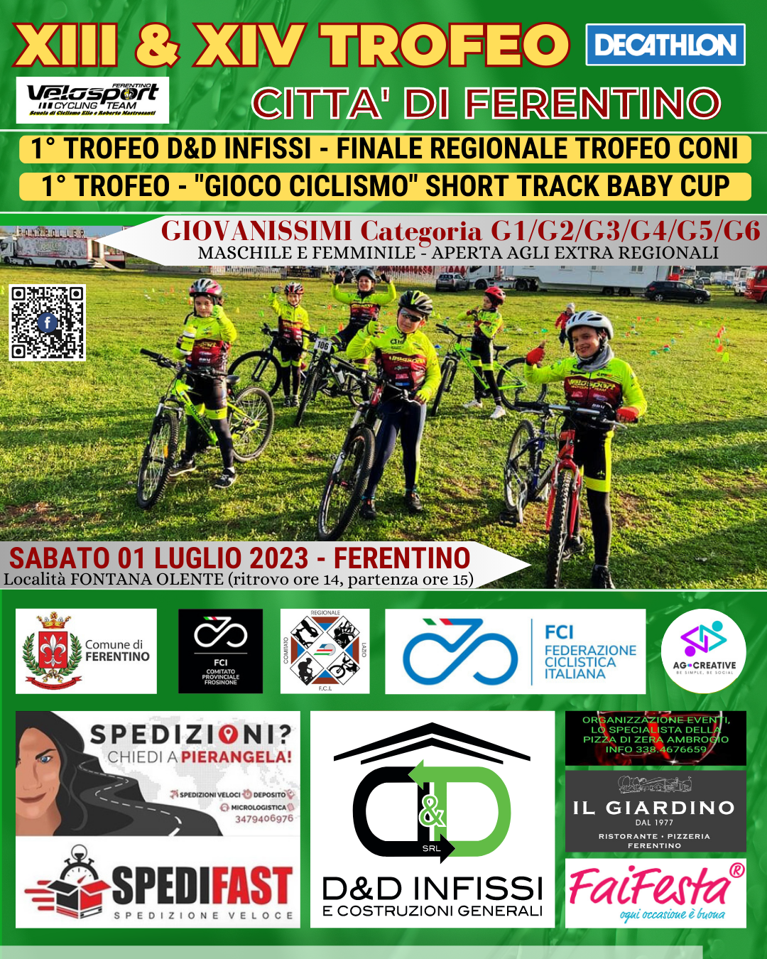 Ferentino, tutto pronto per la gara dei Giovanissimi